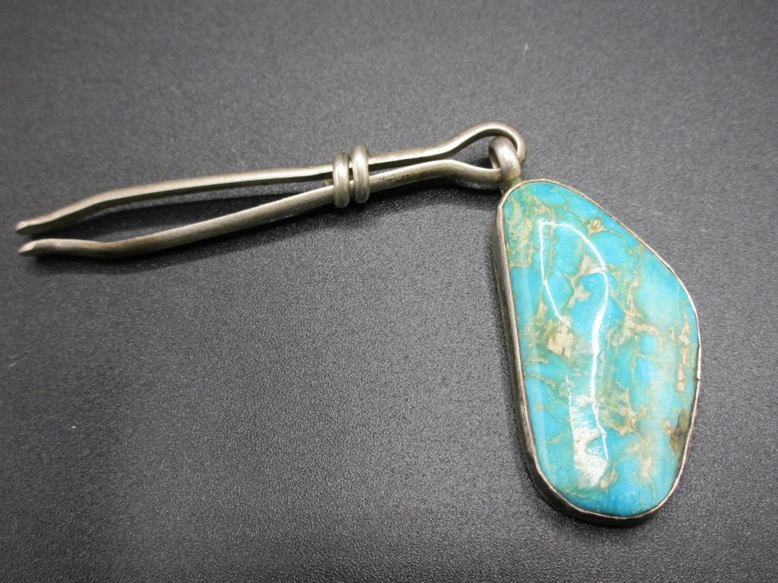 Vintage Native American Indian large turquois tweezers (1 of 4)
