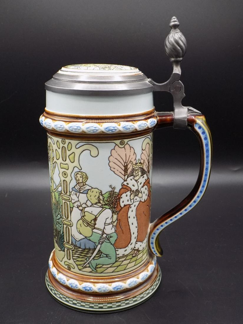 FABULUS METTLACH INCISED POLYCHROME STEIN (1 of 10)