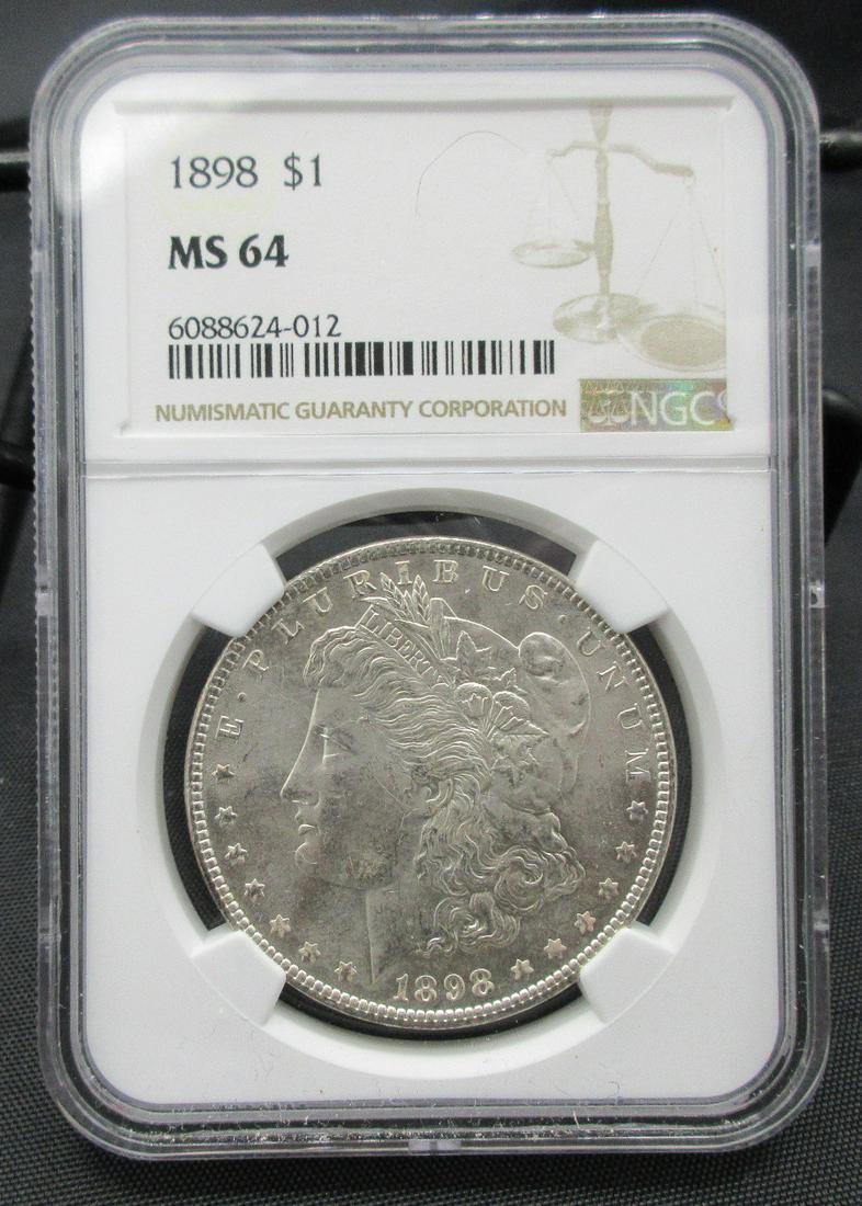1898 MS64 NGC graded Morgan silver dollar (1 of 3)