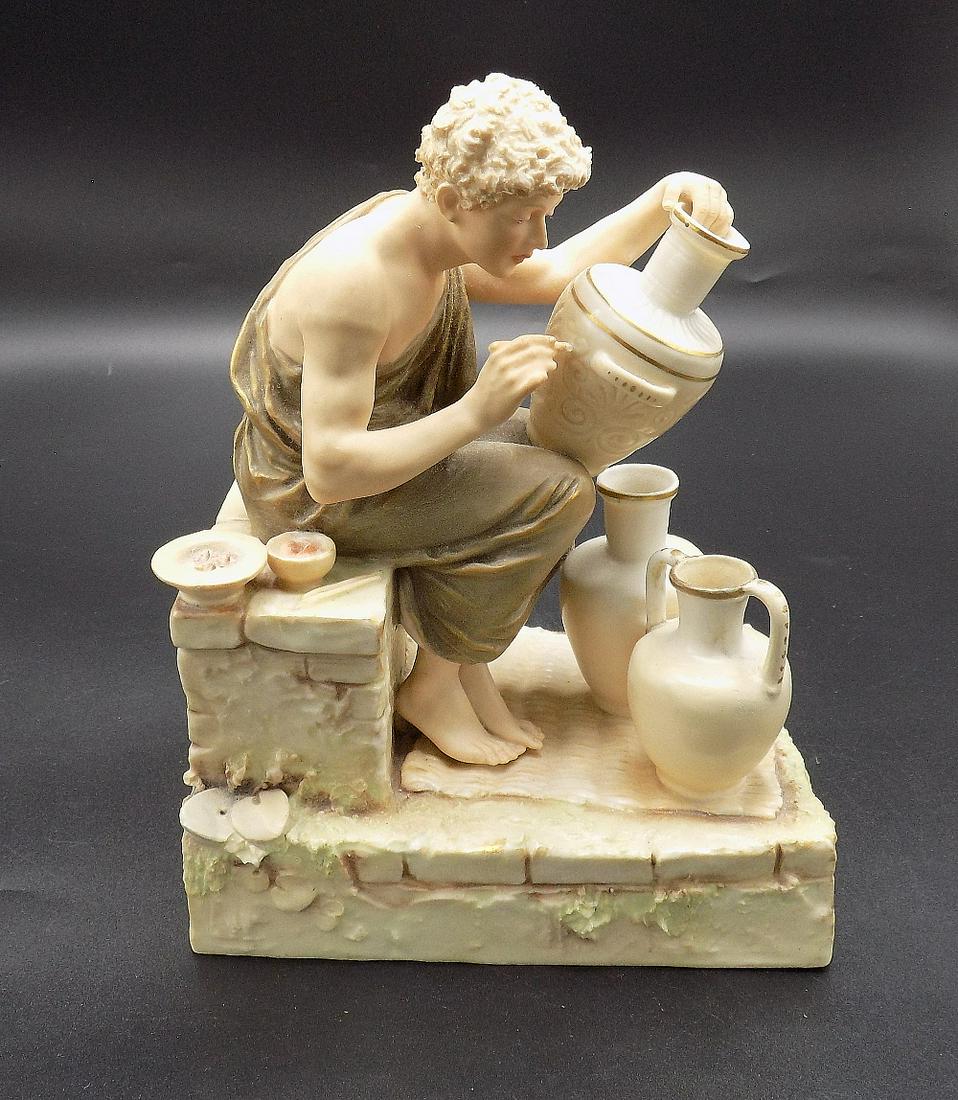 Splendid Vintage signed Royal Dux figural pottery (1 of 7)