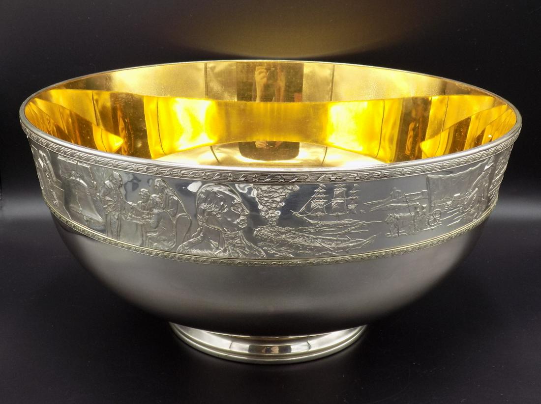 Magnificent rare Franklin Mint Bicentennial Bowl, 150 (1 of 14)
