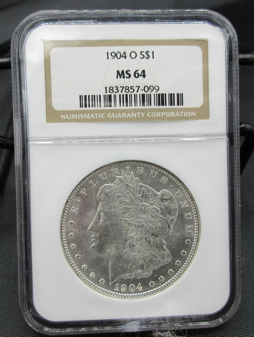 1904 O MS64 NGC graded Morgan silver dollar (1 of 3)