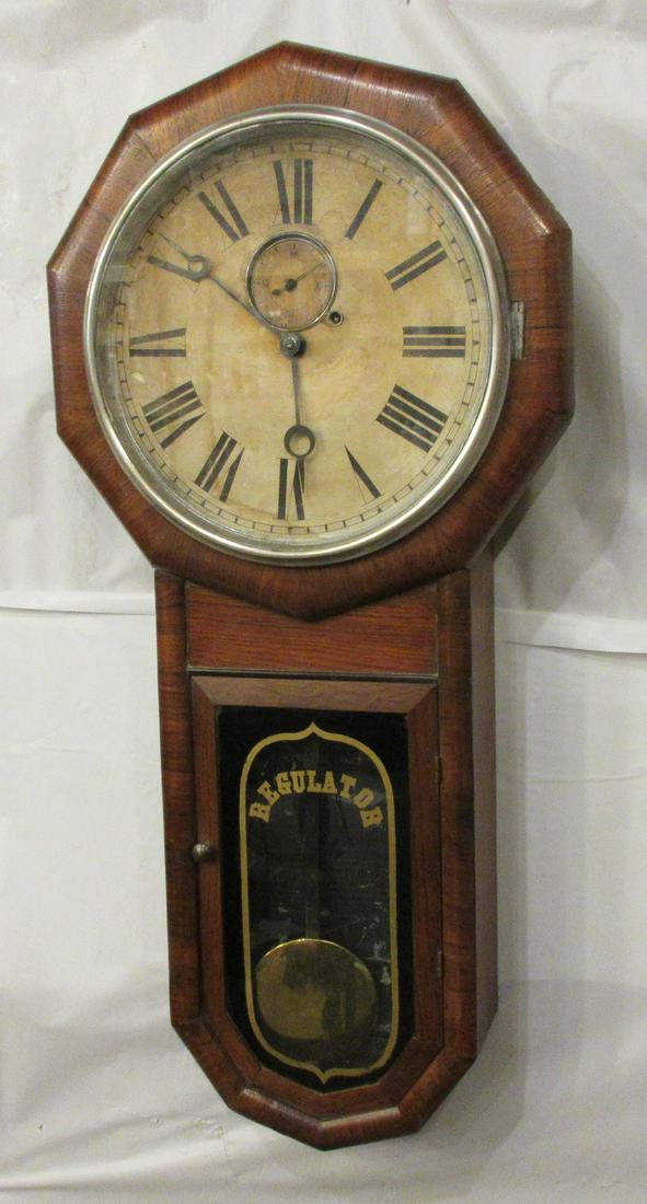 Early Fine Gilbert #2 single weight rosewood clock (1 of 11)
