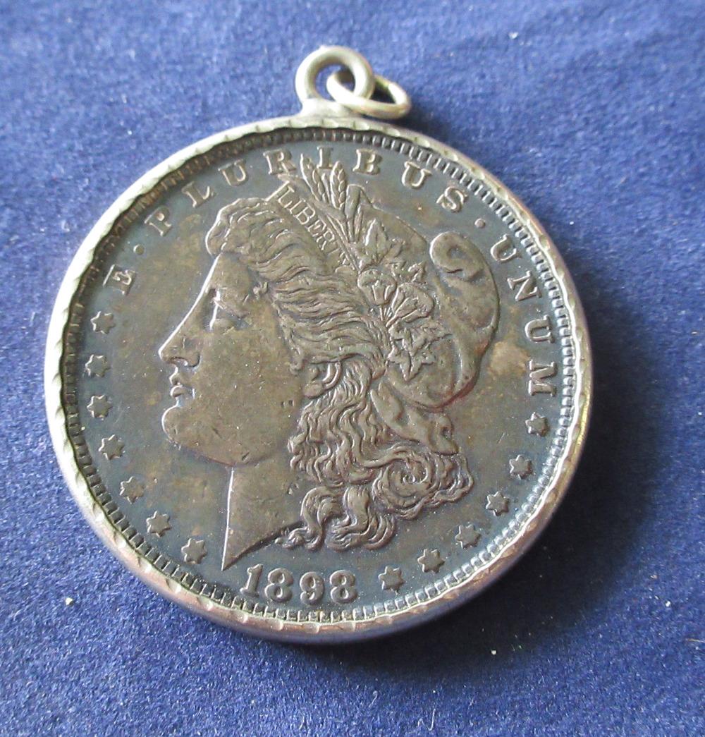 1893 Morgan dollar from Harrah’s Club casino (1 of 4)