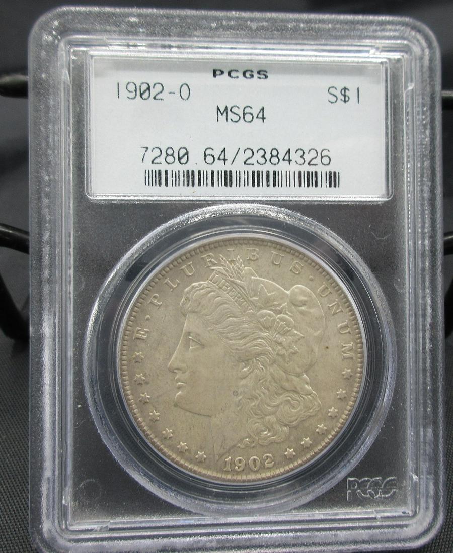 1902 O MS64 PCGS graded Morgan silver dollar (1 of 3)