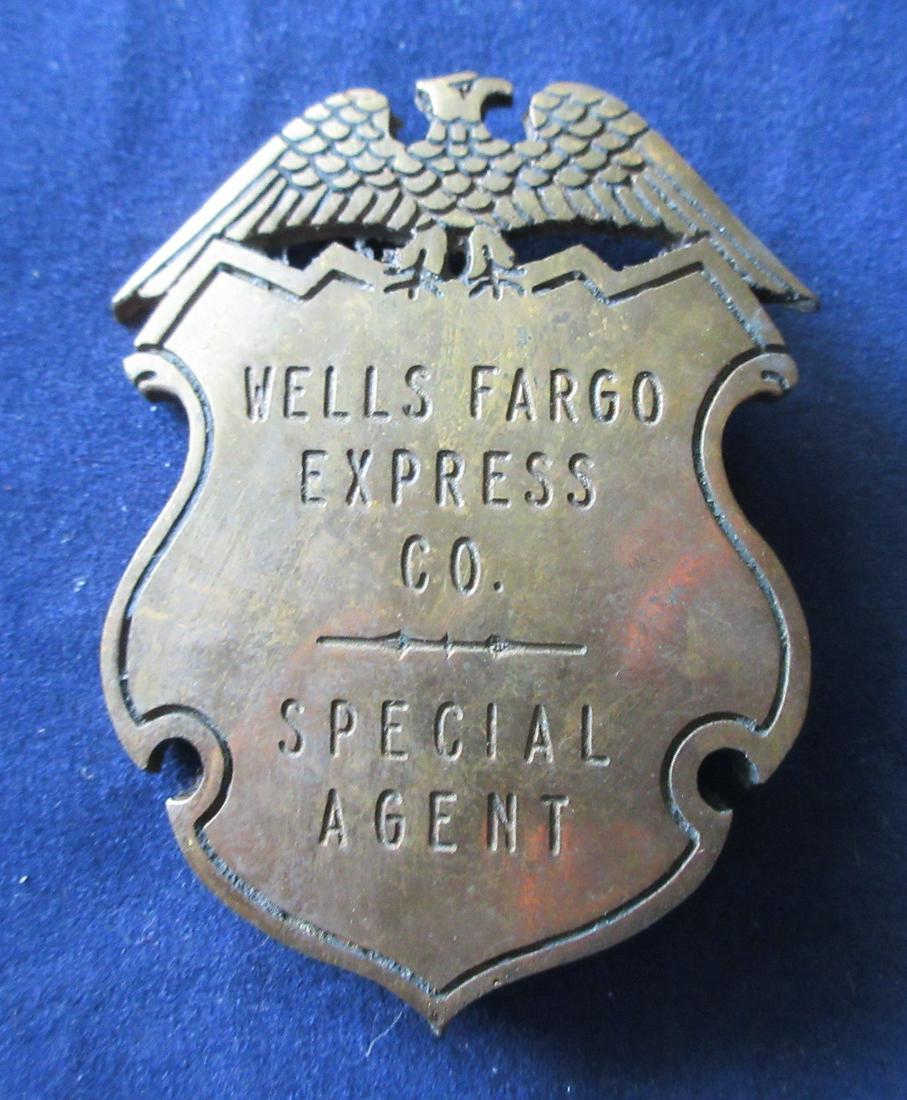 Vintage Wells Fargo Express Co. Special Agent Badge