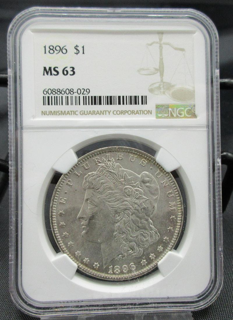 1896 MS63 NGC graded Morgan silver dollar (1 of 3)