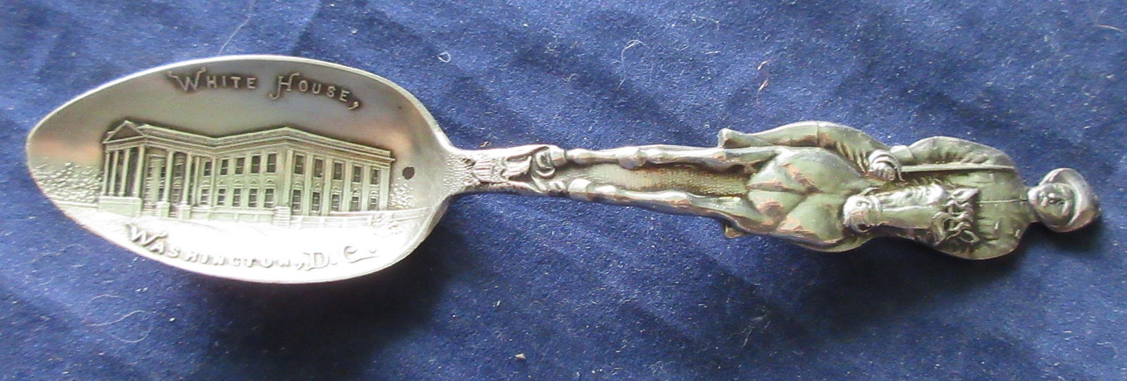 Ornate vintage sterling spoon with Teddy Roosevelt on (1 of 5)