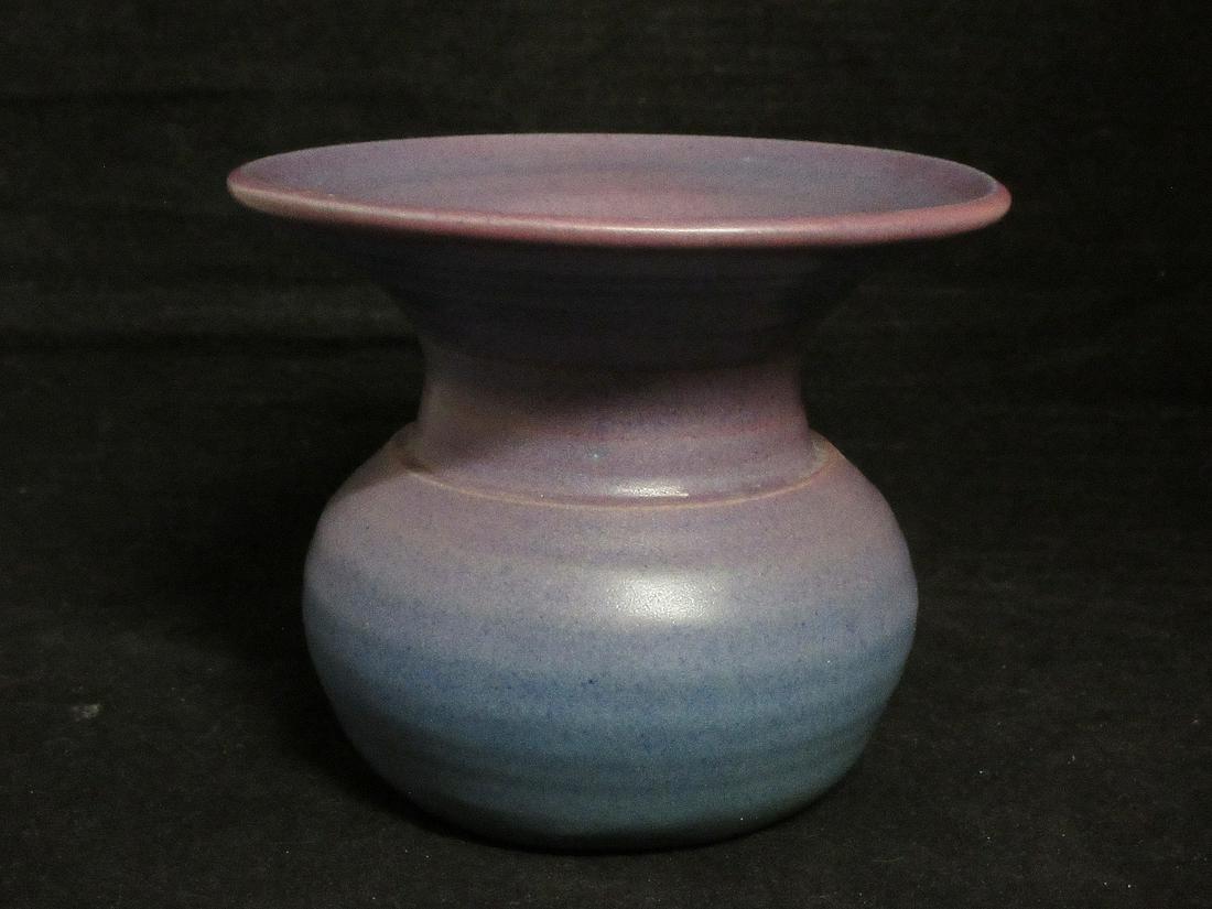 Van Briggle art pottery spittoon: Van Briggle art pottery spittoon. Beautiful colors. In very good original as found condition. Great quality and detail. Measures approx.. 4 ¾” tall x 5 ¾” wide at top