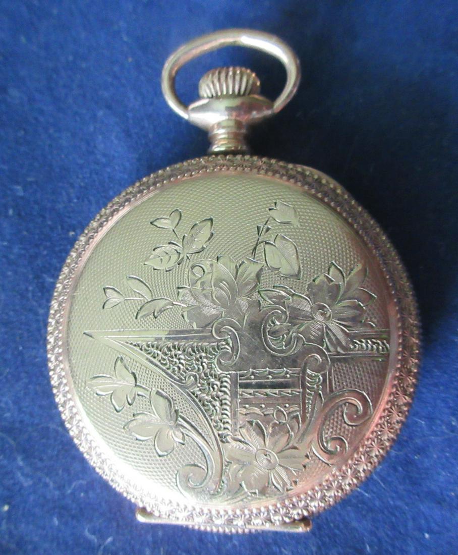 Antique fancy engraved Elgin hunting case pocket watch (1 of 8)
