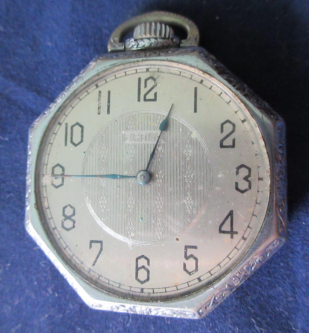 Antique 1895 engraved Elgin pocket watch (1 of 6)