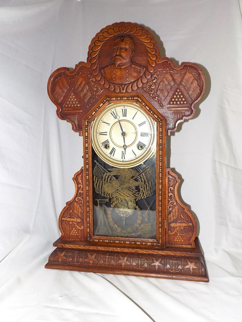 Vintage Ingraham General Lee Patriotic kitchen clock (1 of 10)
