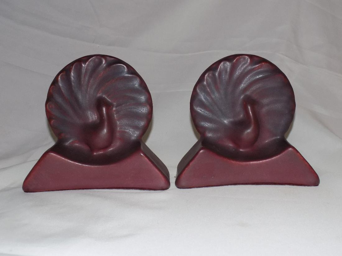 Vintage Van Briggle art pottery bookends with (1 of 8)