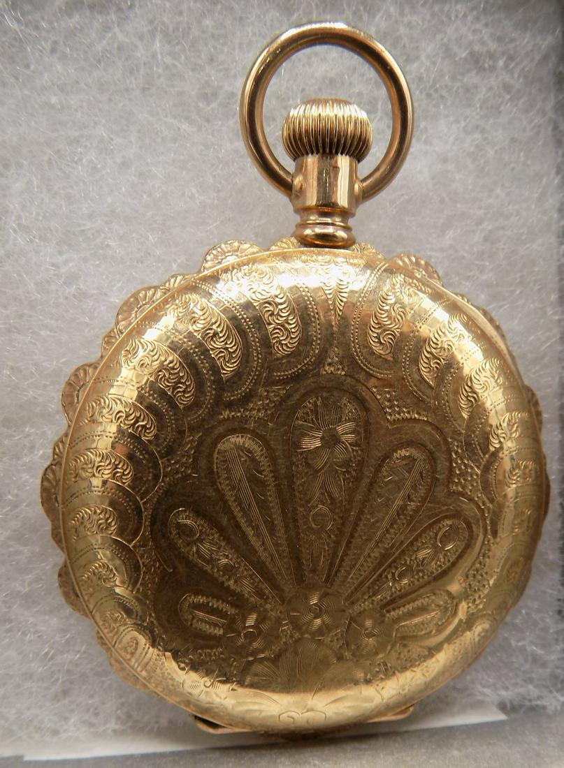 Antique fancy engraved Elgin hunting case pocket watch (1 of 7)