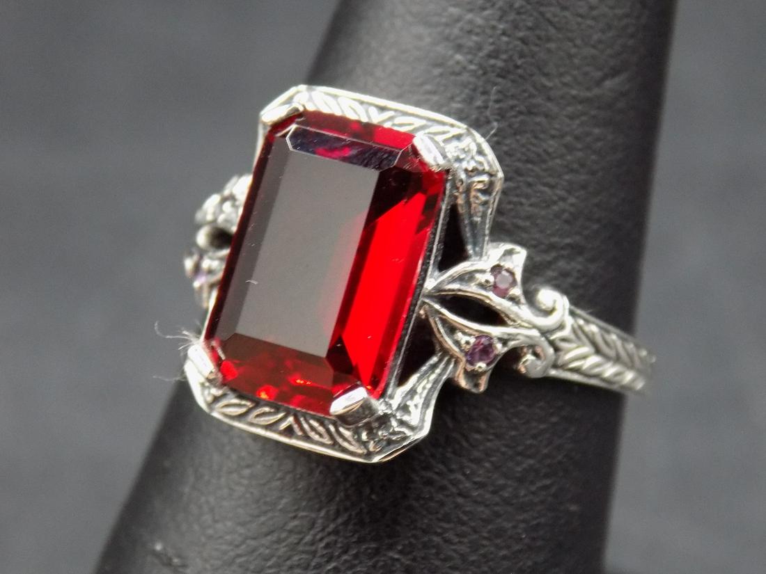 Beautiful 10 cwt. ruby and sapphire .925 sterling (1 of 5)