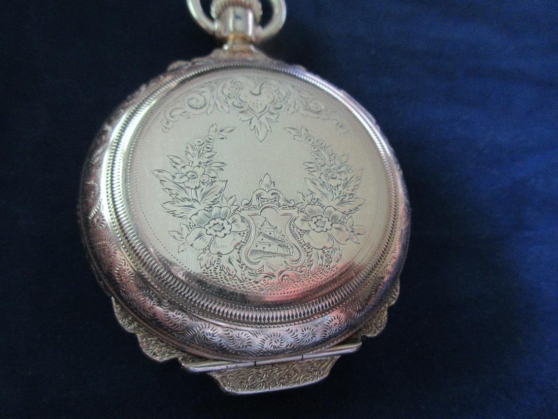 Fancy Antique 1888 Columbus pocket watch (1 of 10)