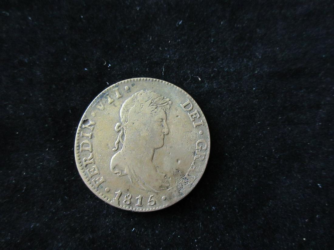 1816 reales Spanish Colonial silver coin (1 of 2)