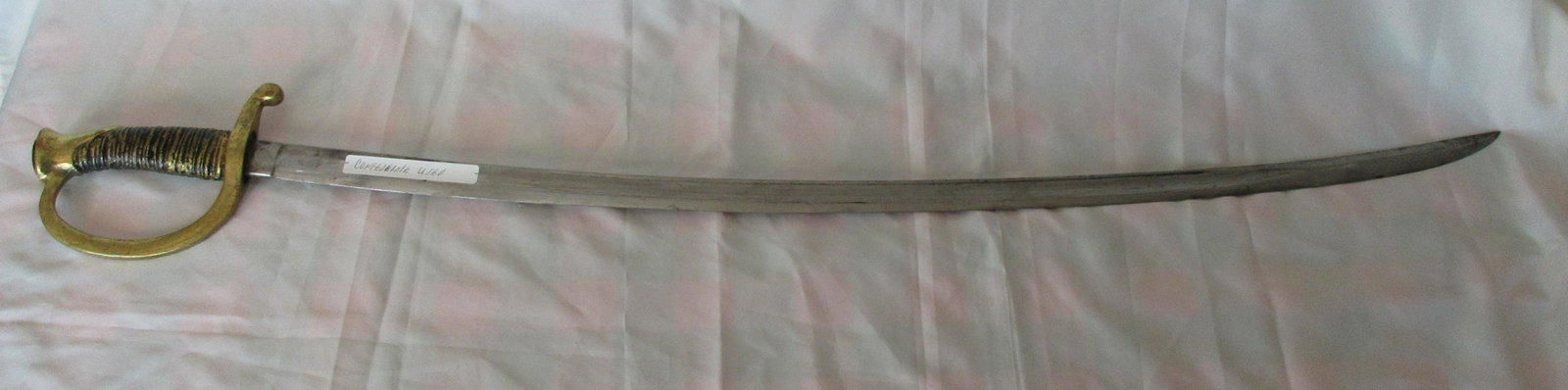 Nice vintage Civil War Era sword: Nice vintage Civil War Era sword. In good as found condition as shown in photos. Did not find a maker marking. Confederate used sticker on blade when purchased, but does not have any documentation. Gr
