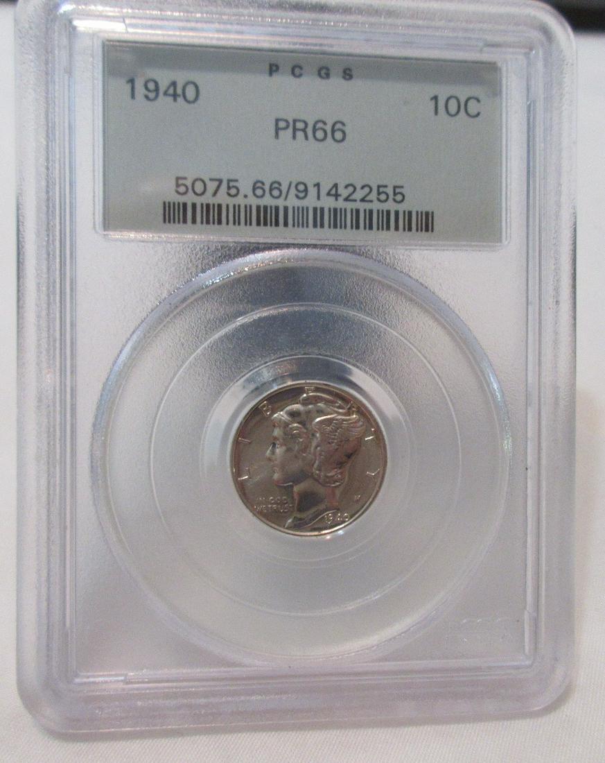 1940 PCGS PR66 Mercury dime (1 of 3)