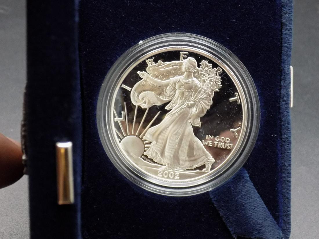 2002 US Mint 1 Oz Proof American Silver Eagle (1 of 4)