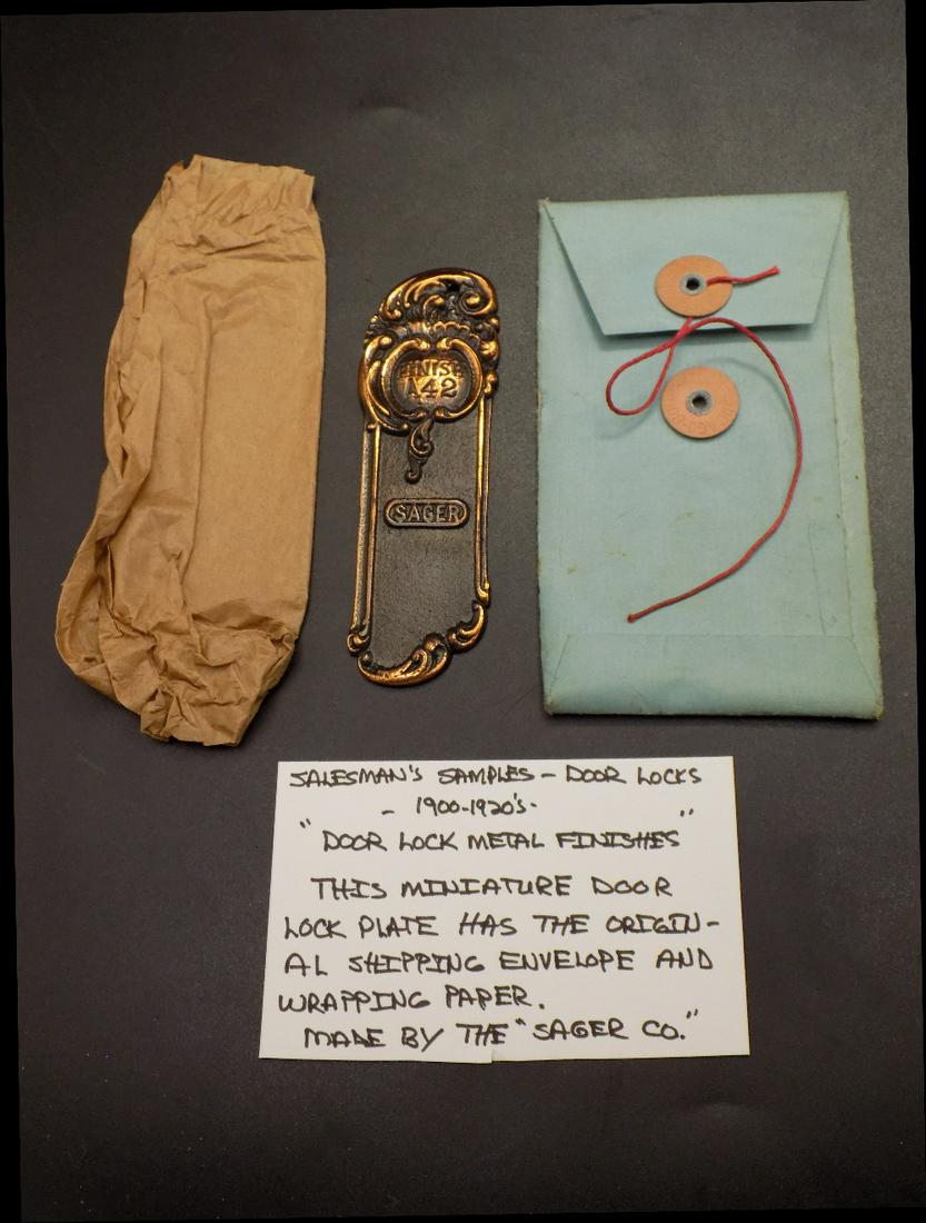 Fine Vintage Salesman Sample Door Lock Plate (1 of 5)