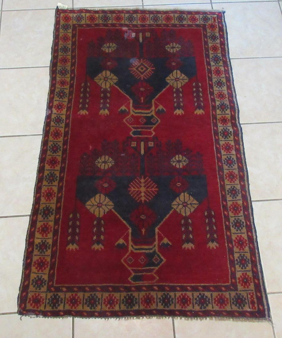 Handmade vintage Oriental rug. All handtied knots (1 of 7)