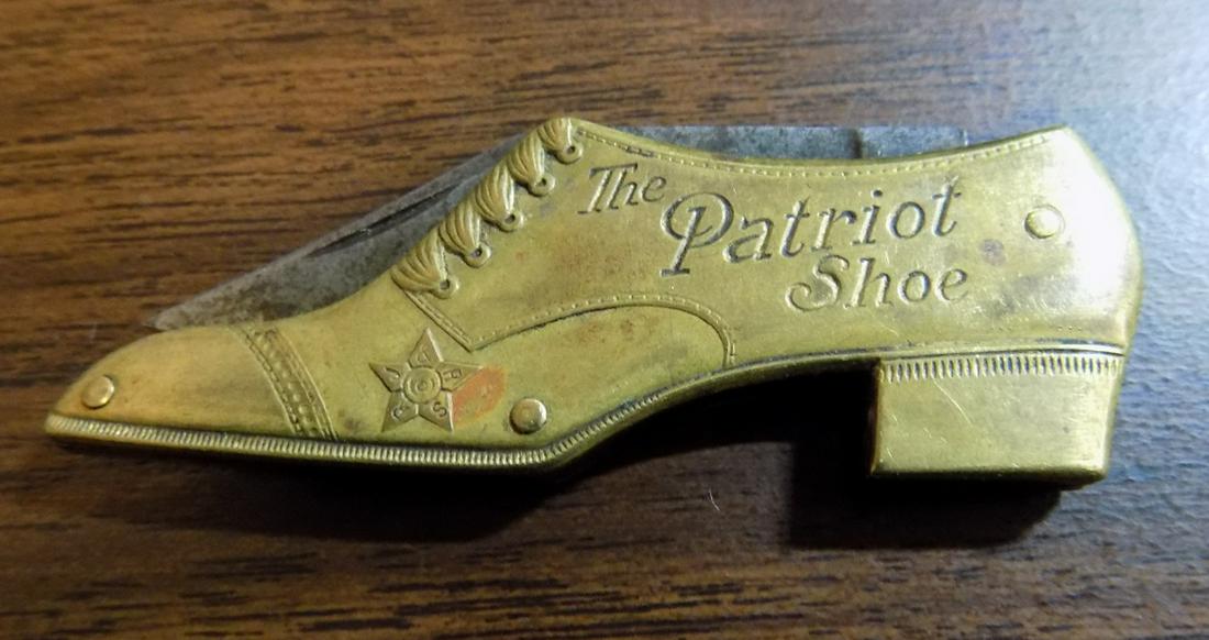 Rare vintage advertising shoe pocket knife (1 of 8)