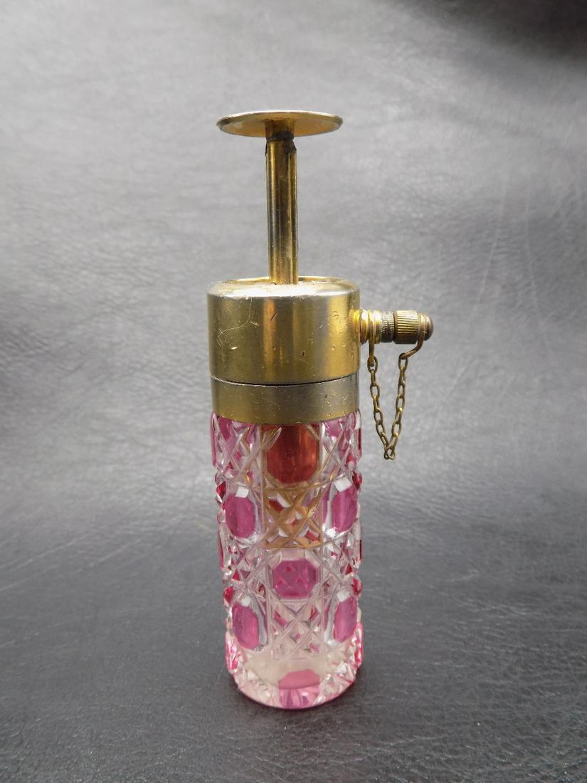 Beautiful Victorian art glass perfume bottle (1 of 10)
