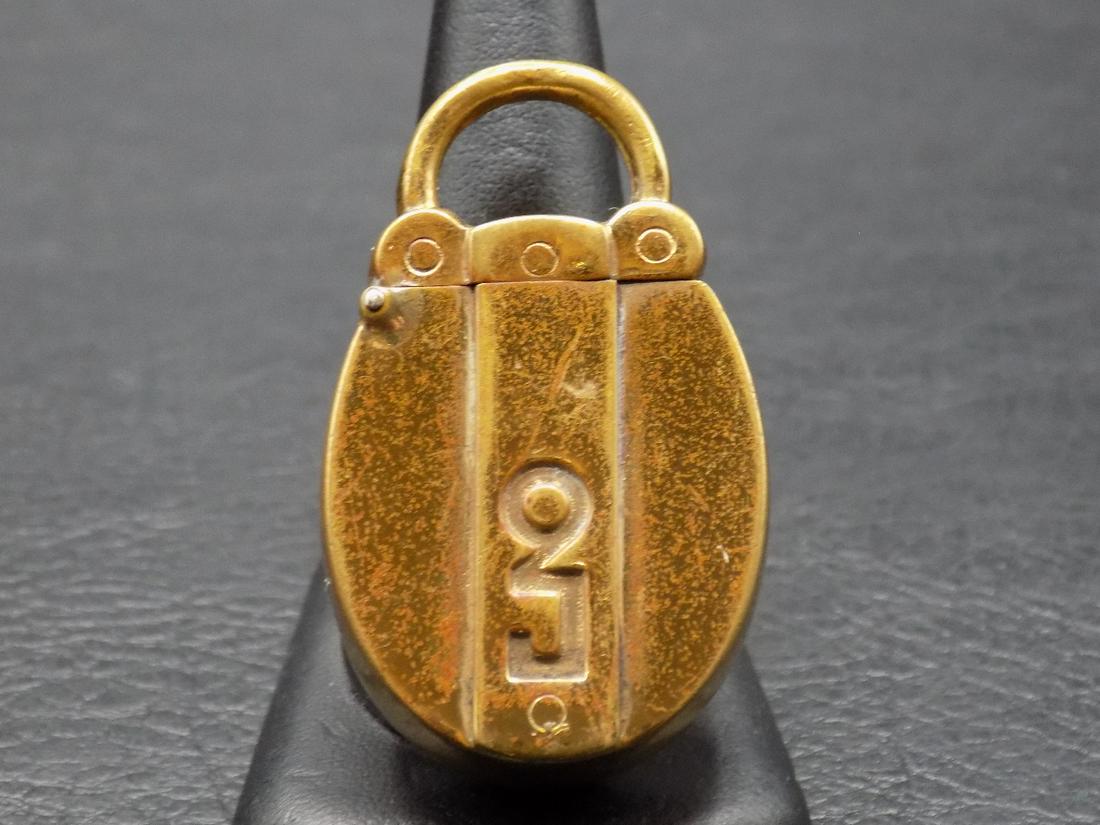 Vintage padlock match safe holder (1 of 5)
