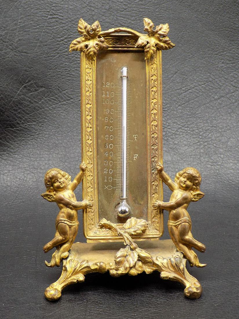 Fancy Victorian angels figural thermometer (1 of 9)