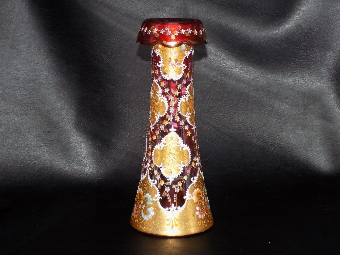 Magnificent vintage Moser art glass vase (1 of 12)