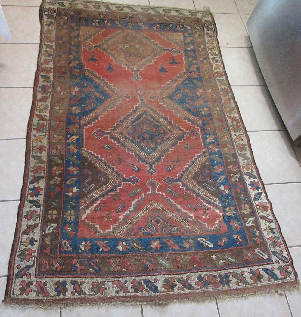 Antique Kazak Oriental Rug.   Handmade (1 of 5)