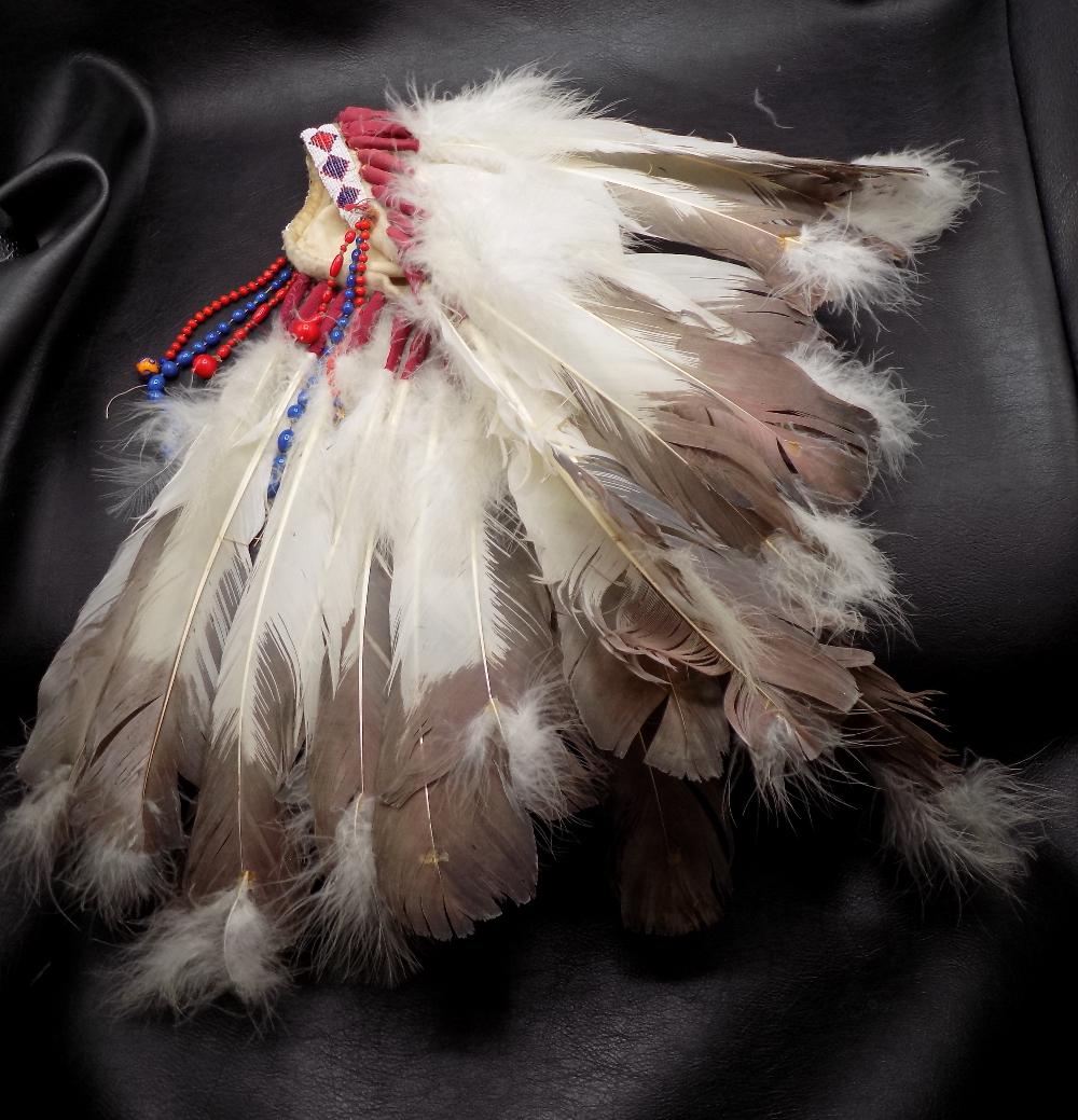 Vintage Native American Indian head dress (1 of 8)