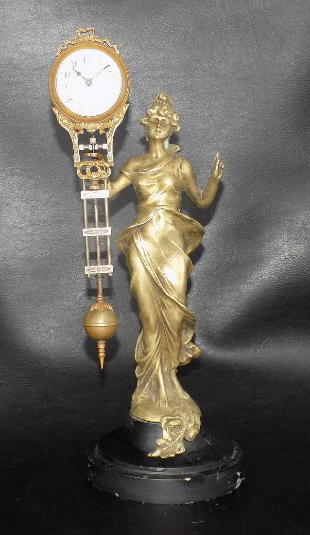 Beautiful vintage figural swinging arm clock (1 of 14)