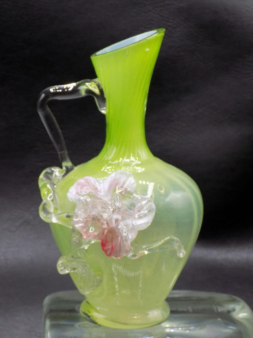 Pretty vintage Stevens & Williams art glass ewer (1 of 6)
