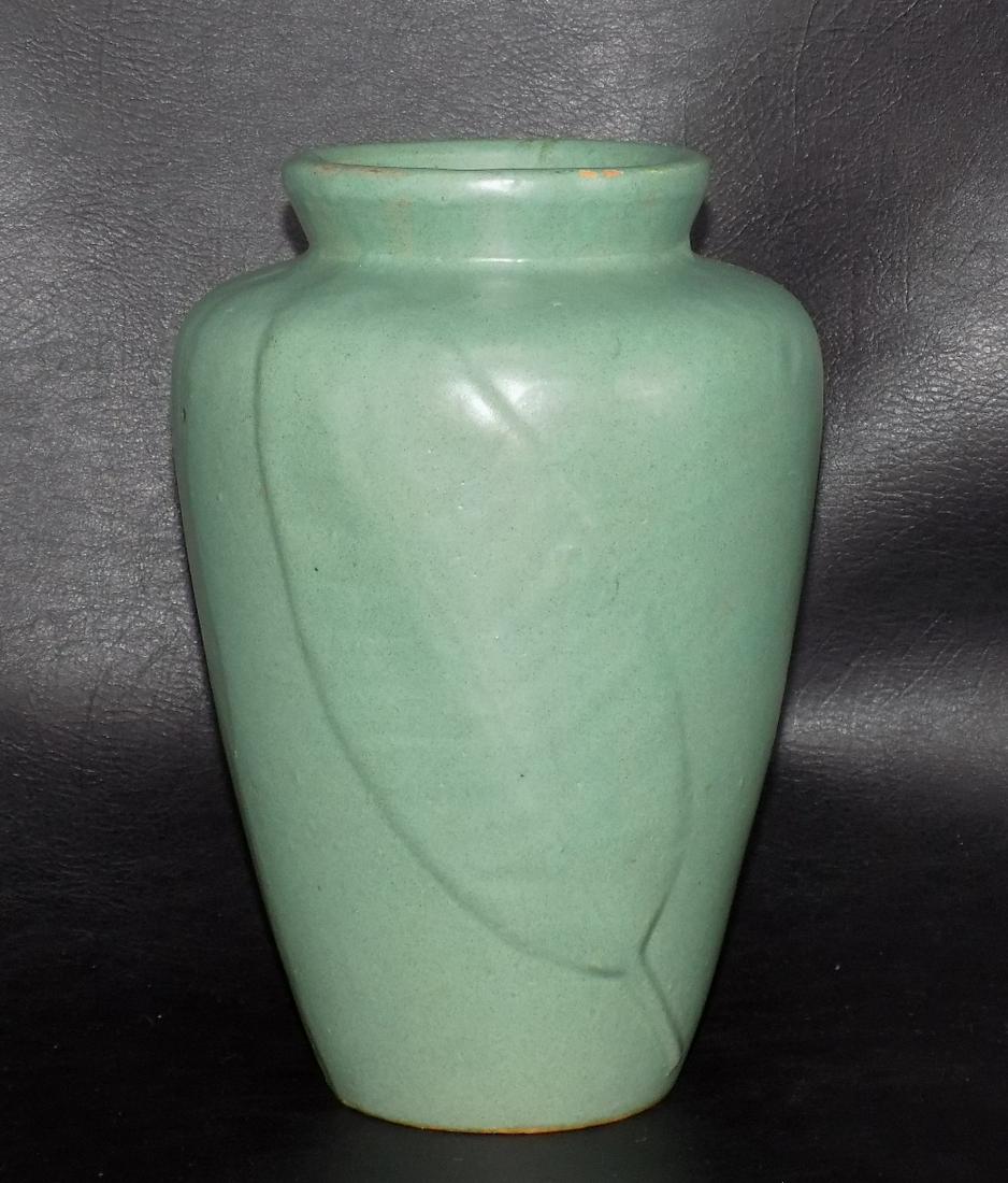 Vintage Art Pottery Vase. Zanesville Pottery Tobacco Leaf