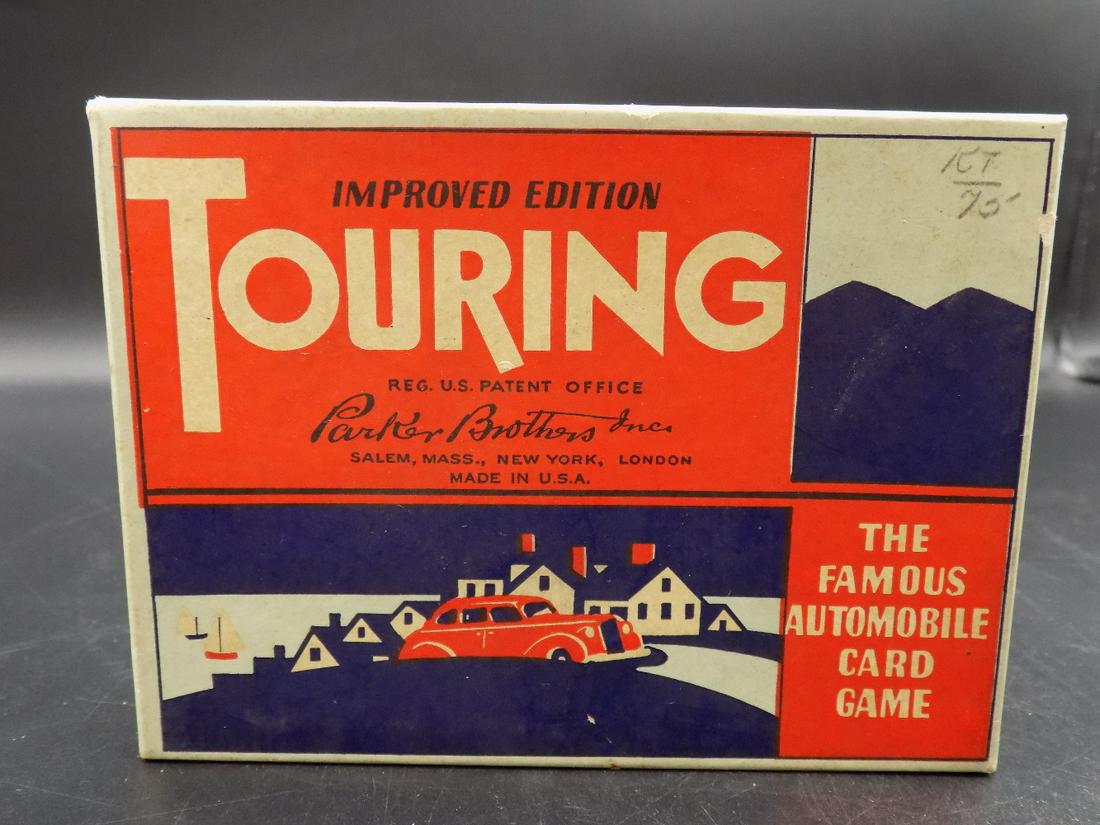 Vintage Parker Brothers Touring Automobile Card game: Vintage Parker Brothers Touring Automobile Card game. In very good original as found condition. Beautiful colors. Box 5 ¼ inches x 3 7/8