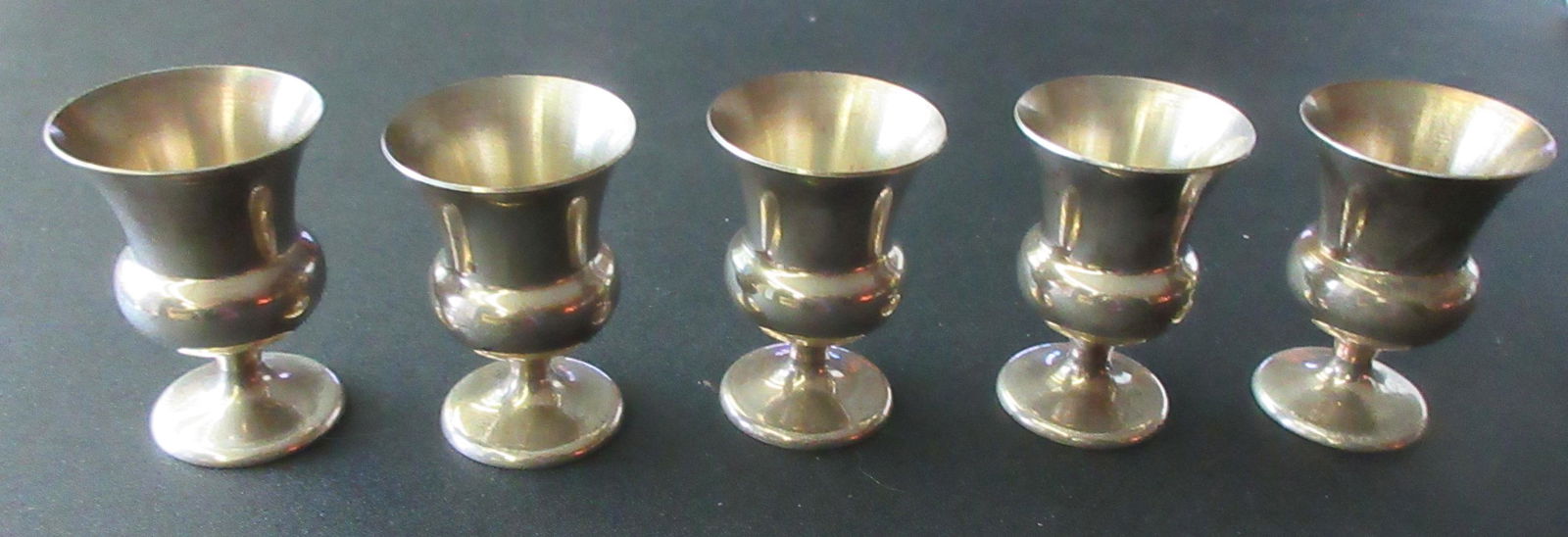 Five Vintage Gorham Sterling Cordial or Shot Cups. (1 of 3)