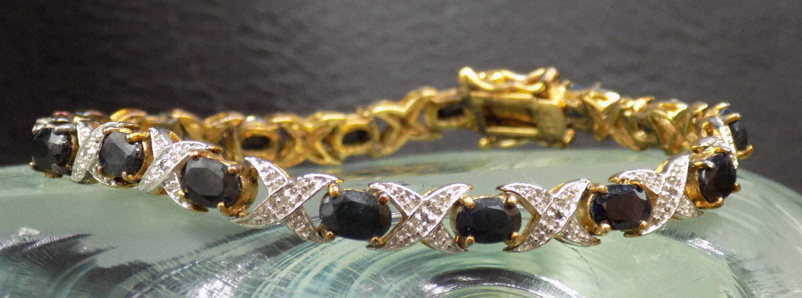 Beautiful Sapphire sterling bracelet. (1 of 5)