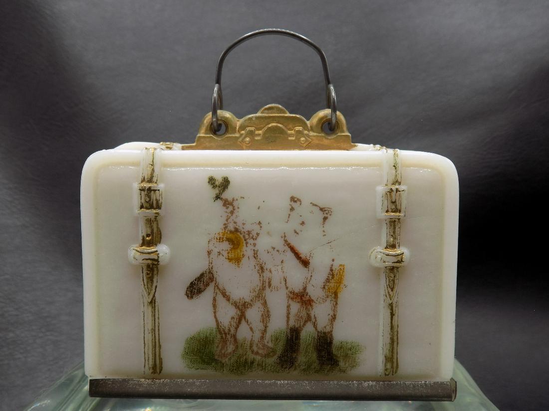 Rare antique candy container with cats (1 of 4)