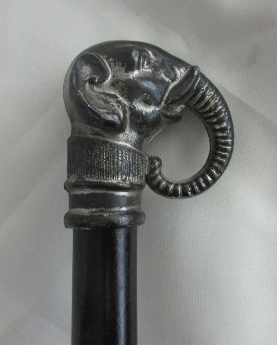Unusual vintage elephant head cane (1 of 3)