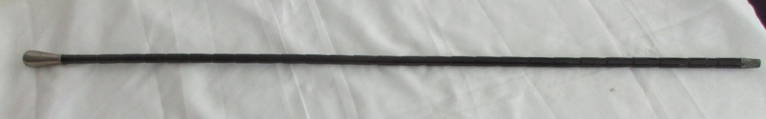 Vintage cane with silver top handle (1 of 2)
