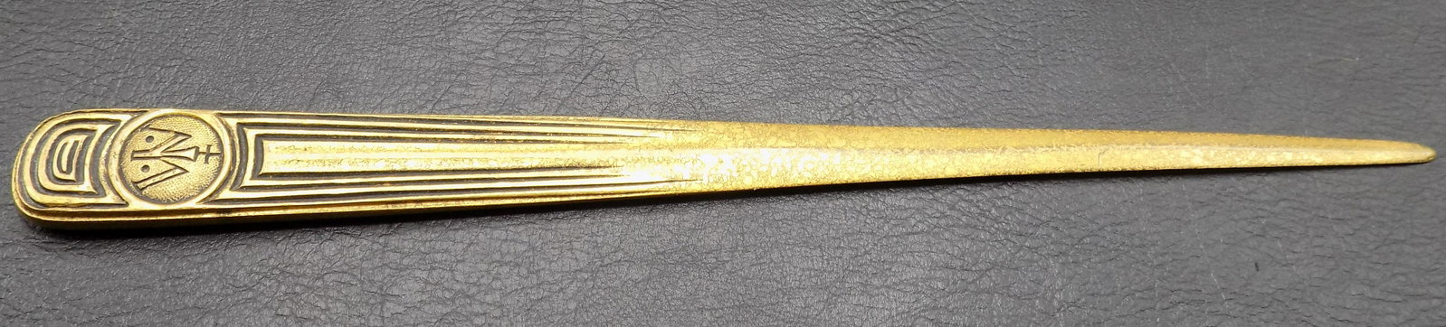 Lovely, rare signed Tiffany Bronze letter opener: Lovely, rare signed Tiffany Bronze letter opener. In very good as found condition. Great quality and detail. Measures 10 ½ inches long