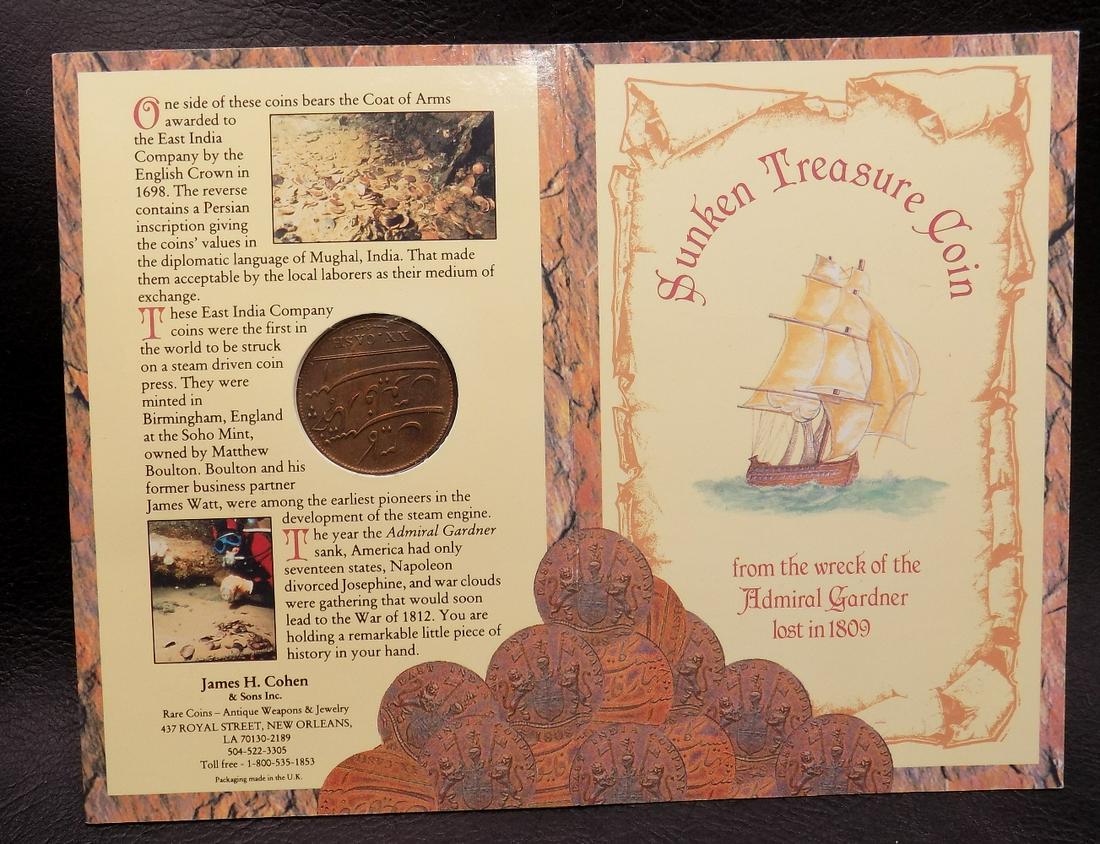 Sunken Treasure Coin in folder (1 of 5)