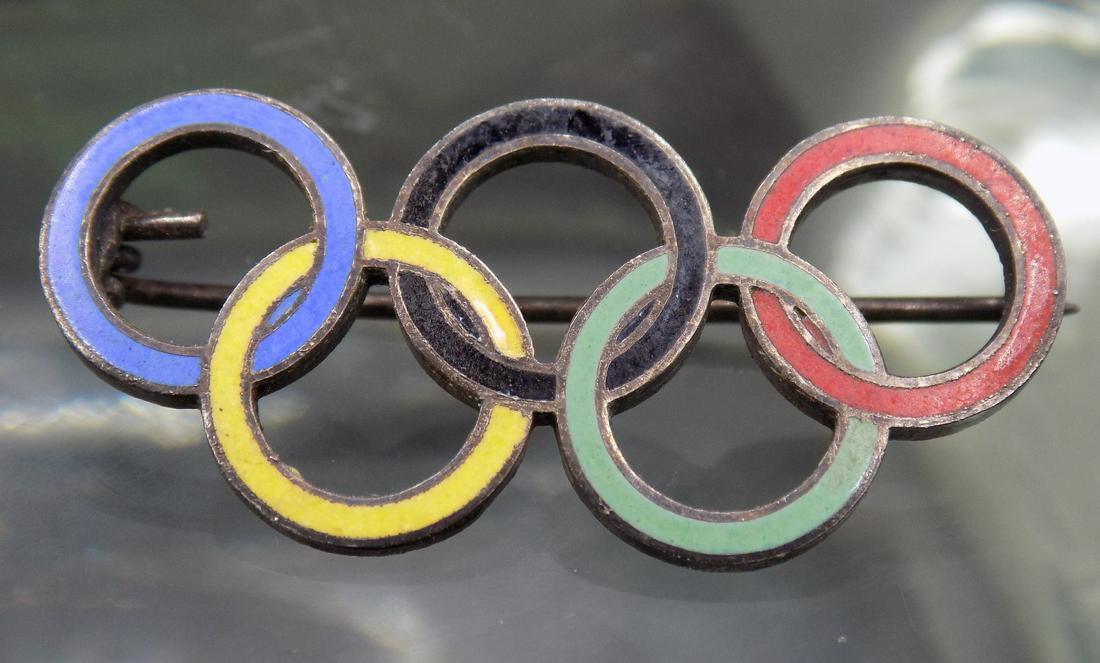 1932 German Olympic Pin.  Marked on back as shown in photos (1 of 4)