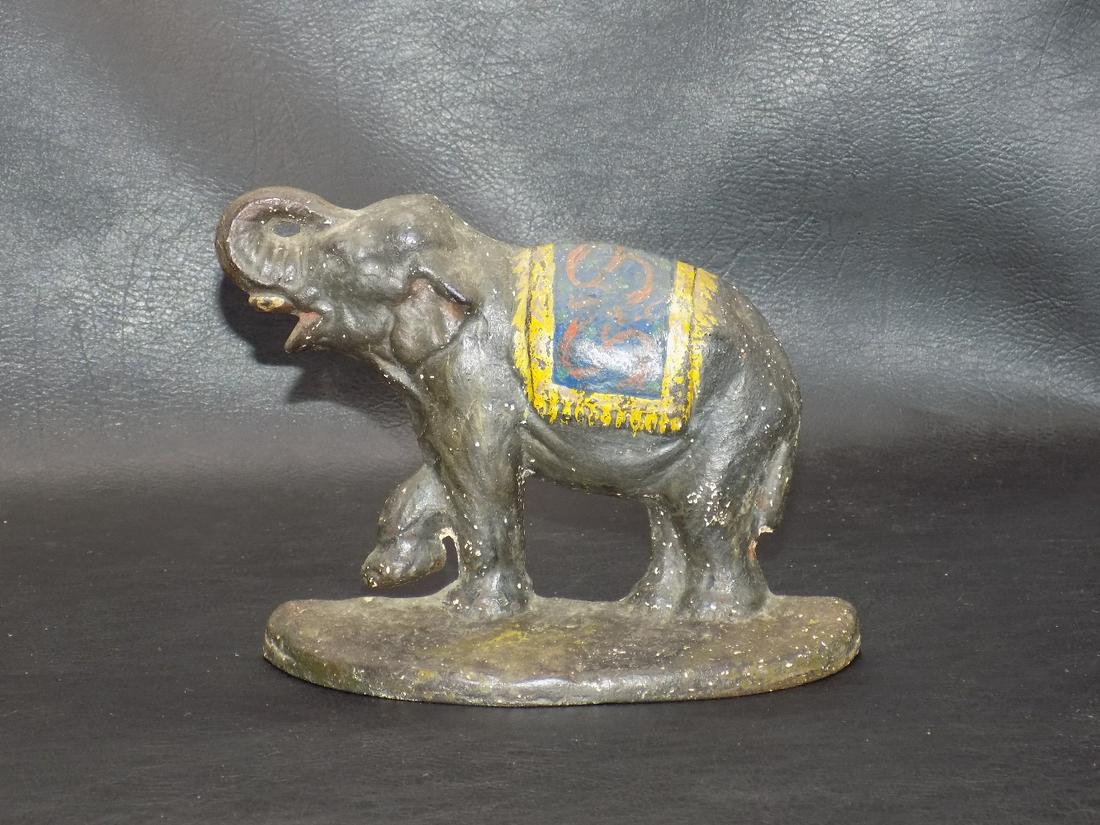 Antique Cast Iron Elephant Door Stop (1 of 4)