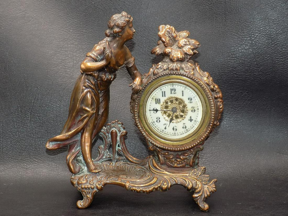 Antique New Haven Figural Clock and Watch Holder (1 of 11)
