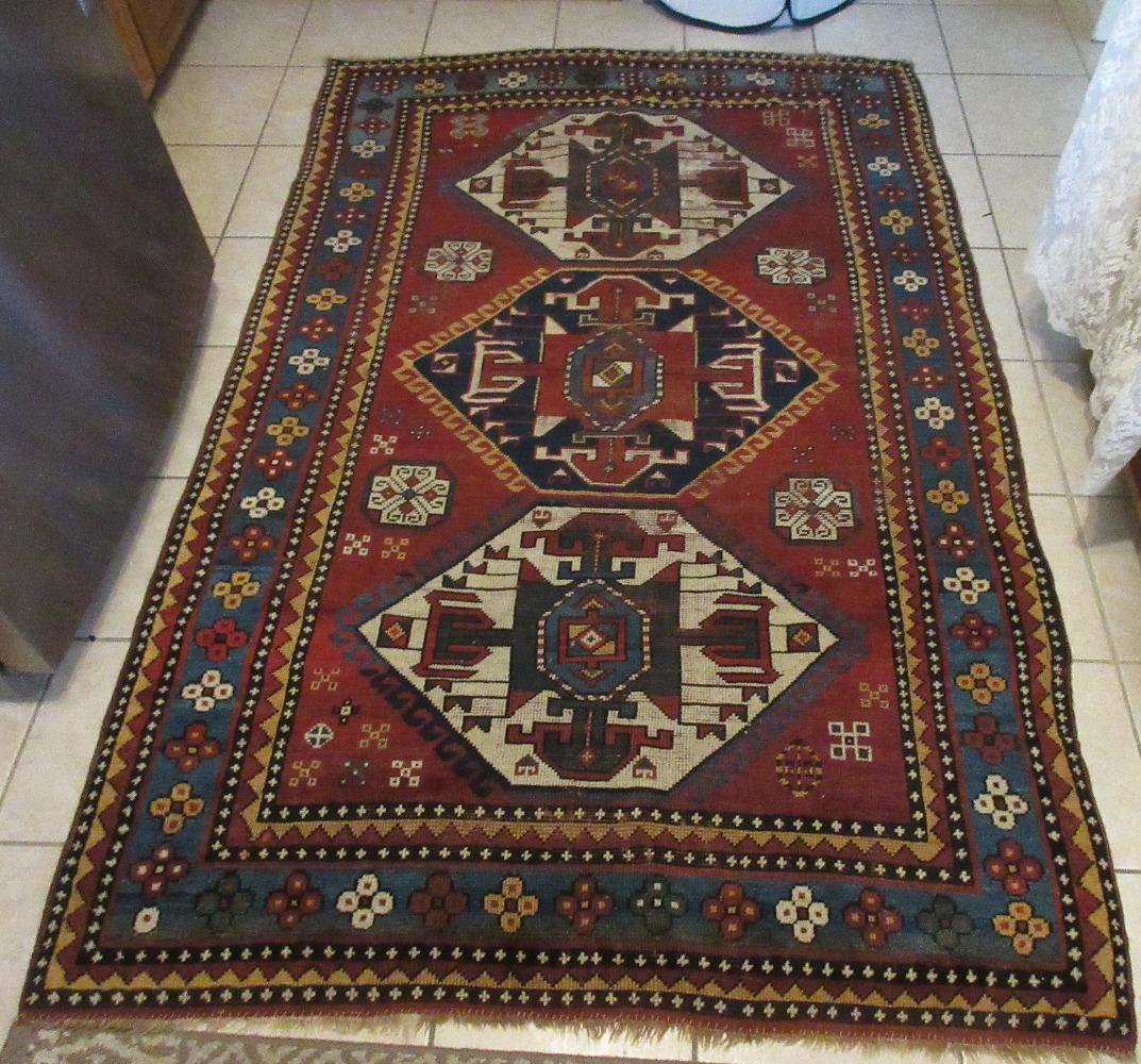 Antique Kazak Oriental Rug (1 of 8)