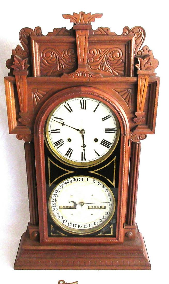 Antique Waterbury Double Dial #43 Clock (1 of 8)