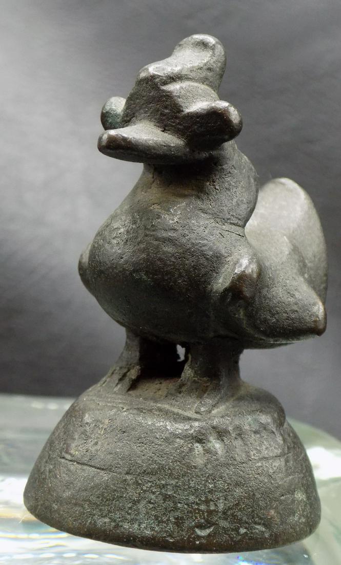 Antique Cast Iron Opium Scale Weight: Antique Cast Iron Opium Scale Weight. This is what we were told, please use your own opinion. Heavy cast iron. In very good as found condition. 2 5/8 inches tall x 1 5/8 at base